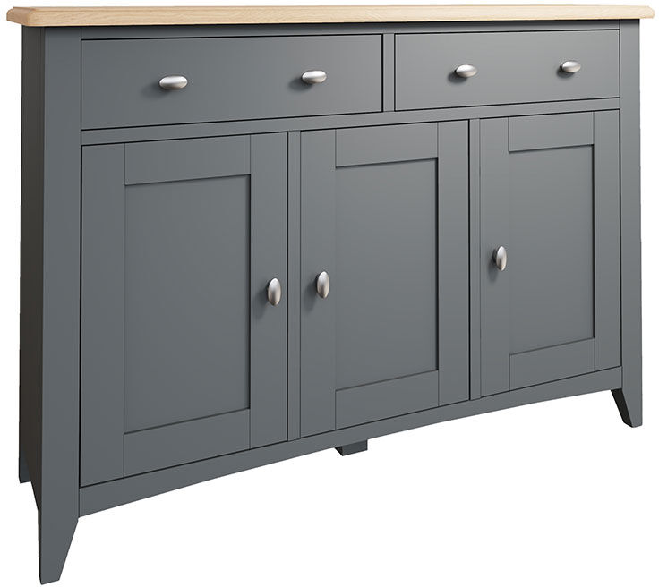 Grasmere Grey 3 Door Sideboard