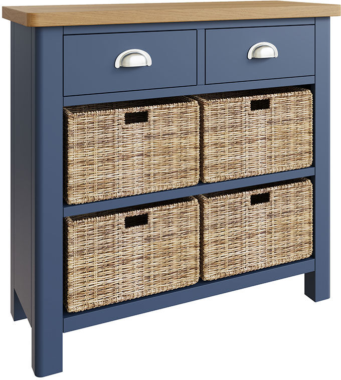 Weardale Blue 6 Drawer Storage Unit