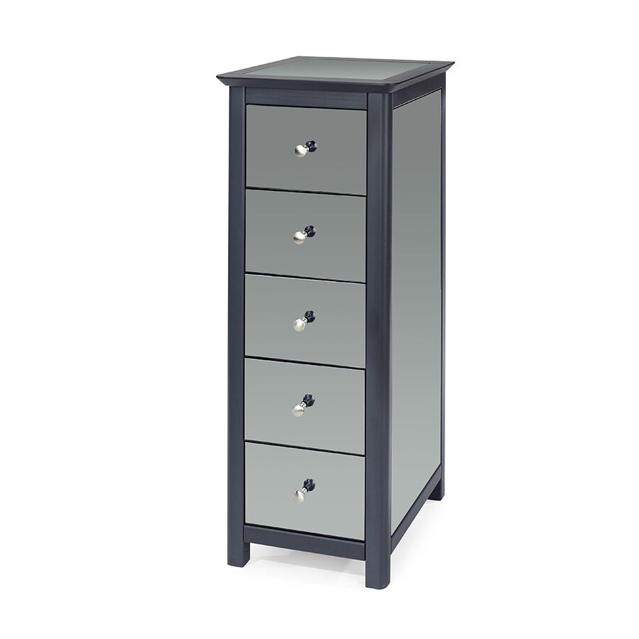 Rio Arran 5 Drawer Narrow Chest   Carbon Grey   Self Assembly