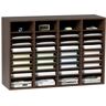 VEVOR Literature Organizers, 36 Compartments Office Mailbox with Adjustable Shelves, Wood Literature Sorter 39.3x12x26.8 inches for Office, Home, Classroom, Mailrooms Organization, EPA Certified Brown