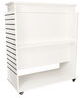 Arrow 4 Shelf Fabric Display - White Vinyl Laminate (Fabric Not Included)