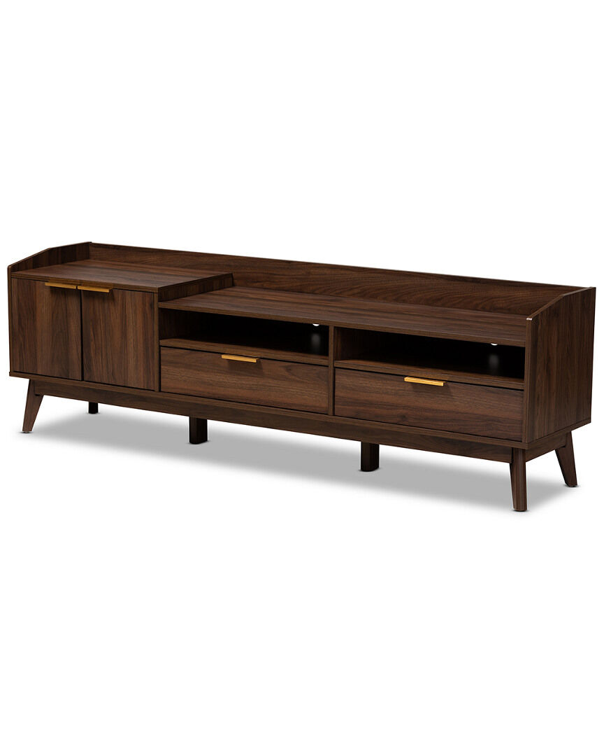 Design Studios Lena Mid-Century Modern 2-Drawer Wood TV Stand NoColor NoSize