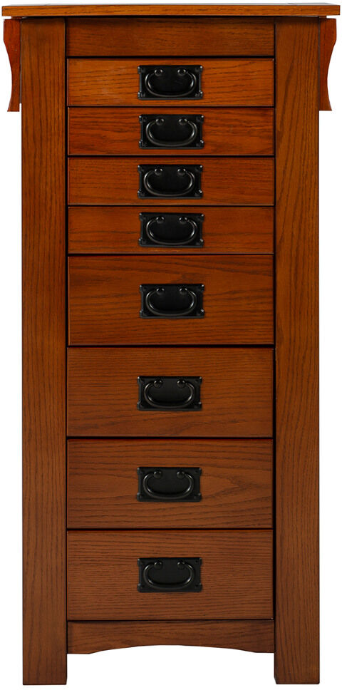 Powell 41in Alla Mission Oak Jewelry Armoire NoColor NoSize