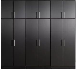 Prepac Elite D 96-in. Storage Cabinet 6-piece Set, Black