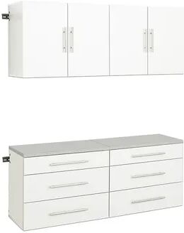 Prepac HangUps F 60-in. Storage Cabinet 4-piece Set, White