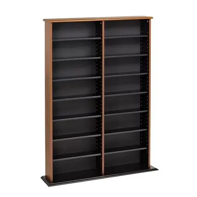 Prepac Double Width Multimedia Wall Storage, Multicolor, Furniture