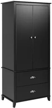 Prepac Yaletown Armoire Storage Cabinet, Black