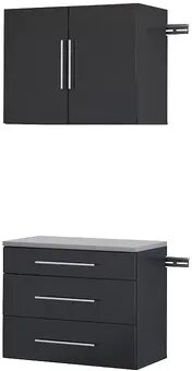 Prepac HangUps 30-in. A Storage Wall Cabinet 2-piece Set, Black