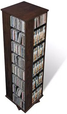 Prepac 4-Sided Media Tower, Brown, Furniture