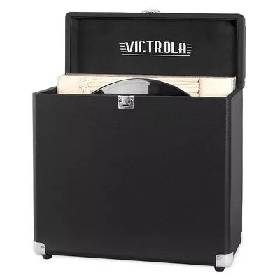 Victrola Collector Storage Case for Vinyl Turntable Records, Black