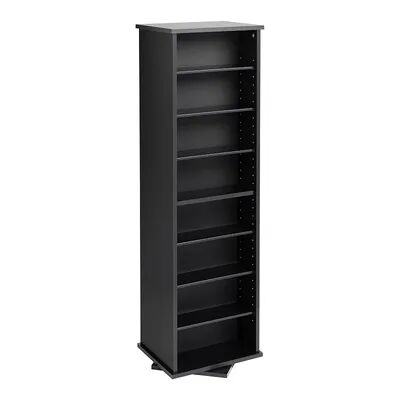 Prepac Media Tower, Black, Furniture