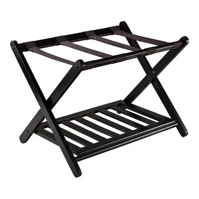 Winsome Reese Luggage Rack, Dark Brown, Furniture