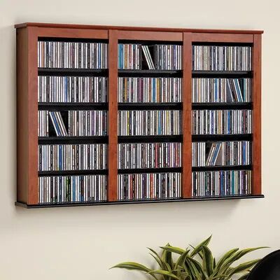 Prepac Large Wall-Mounted Media Shelf, Multicolor, Furniture