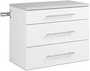 Prepac HangUps 3-Drawer Base Storage Cabinet, White