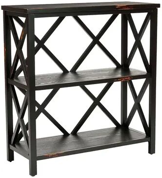 Safavieh Oliver Low Etagere Bookshelf, Black, Furniture