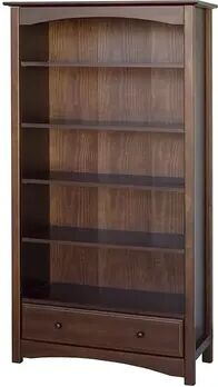 DaVinci 5-Shelf Bookcase, Brown