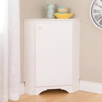 Prepac Elite Corner Storage Cabinet, White