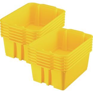 Classroom Stacking Bins  12 bins Color Yellow by Really Good Stuff LLC