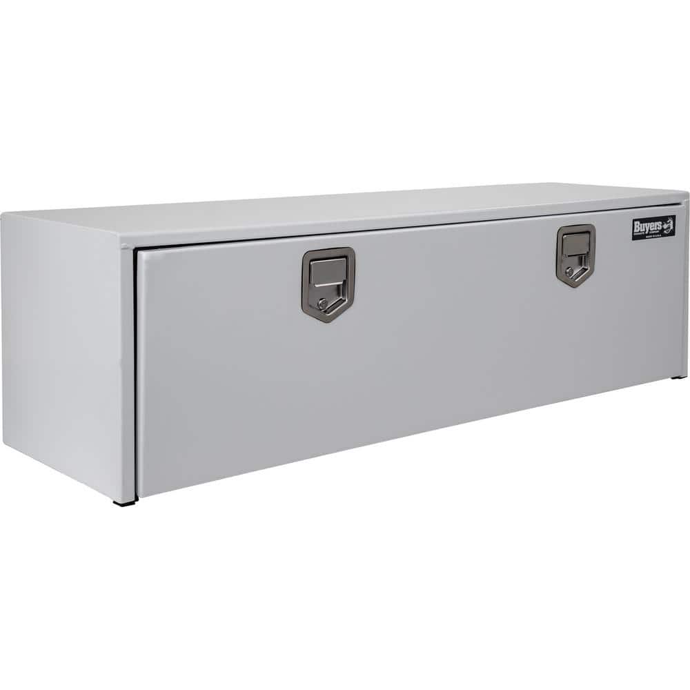 Buyers Products Company 18 in. x 18 in. x 60 in. White Steel Underbody Truck Tool Box