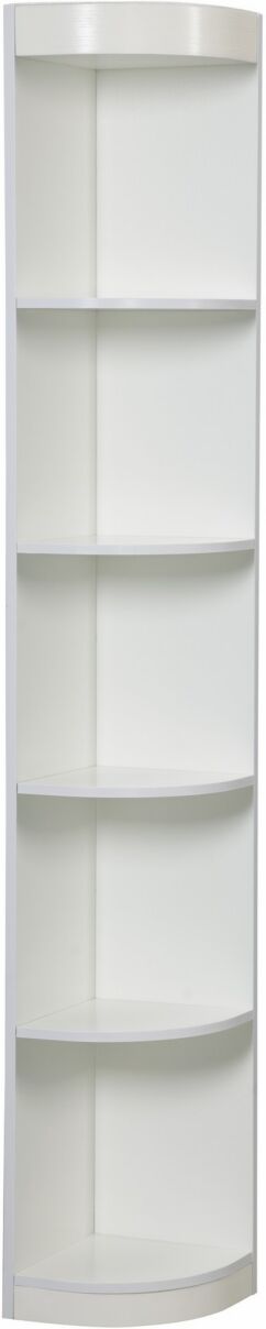 Furniture Of America Maleena Contemporary Corner Display Case - White