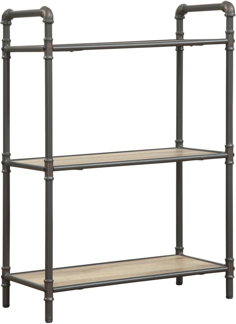 Acme Furniture Itzel Bookshelf with 3-Shelves - Gray