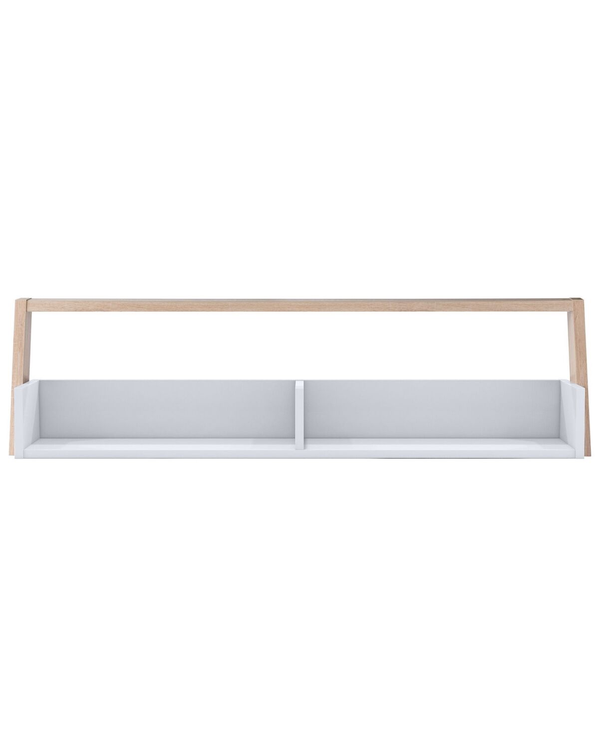 Furniture Of America Dellmara 2 Shelves Wall Shelf - White, Weathered White