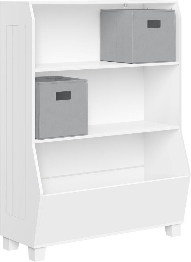 Riverridge Home Kids Book Case with Toy Organizer - Gray