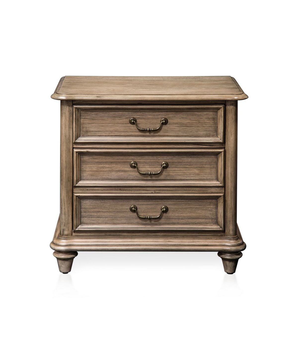 Furniture Of America Bartrand 3-drawer Nightstand - Grey