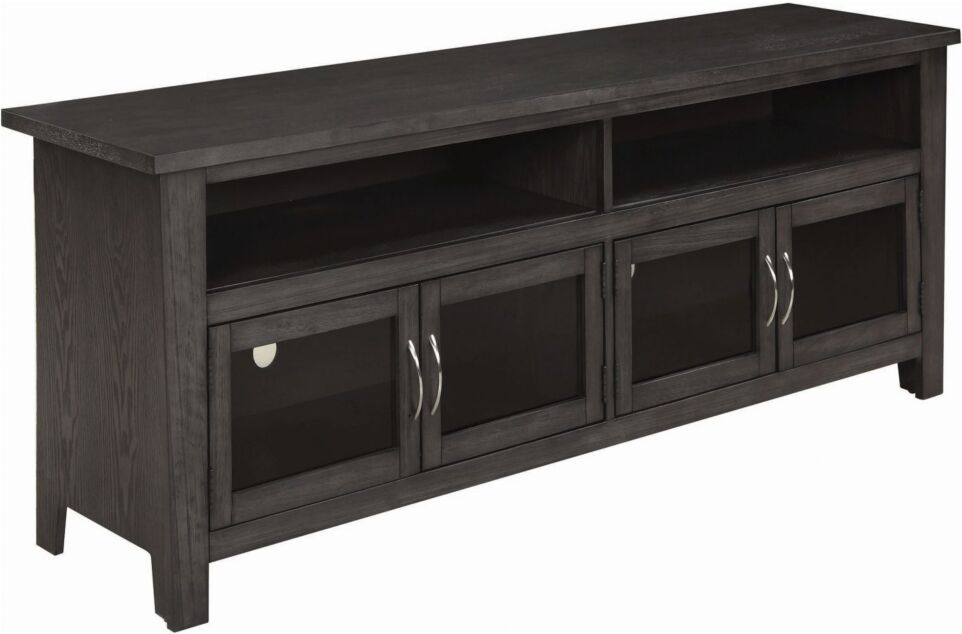 Furniture 4-Door Tv Console - Dark Gray