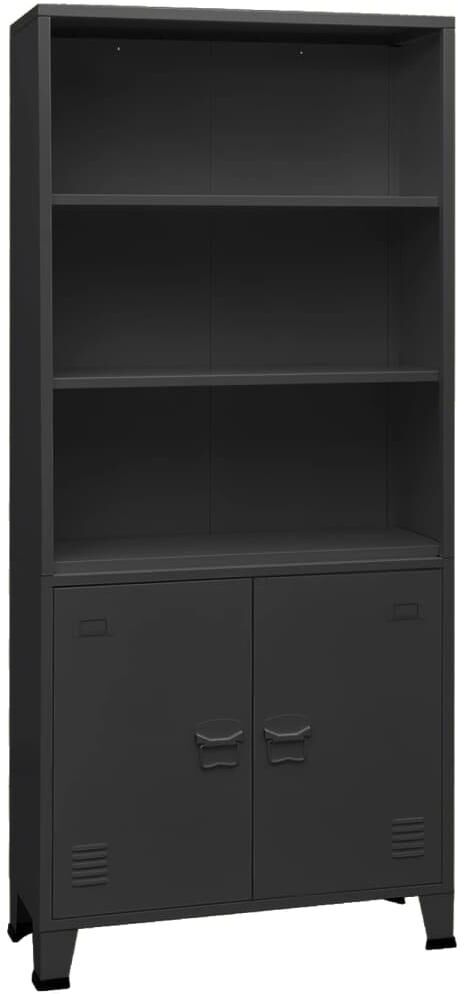 Vidaxl Industrial Bookshelf Anthracite 31.5