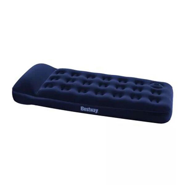 Bestway Inflatable Flocked Airbed With Built In Foot Pump 185X76X28 Cm