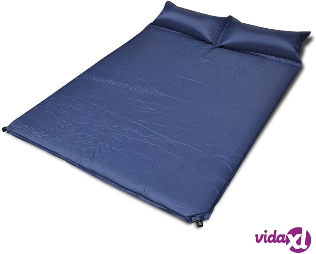 vidaXL Blue Self-inflating Sleeping Mat 190 x 130 x 5 cm (Double)