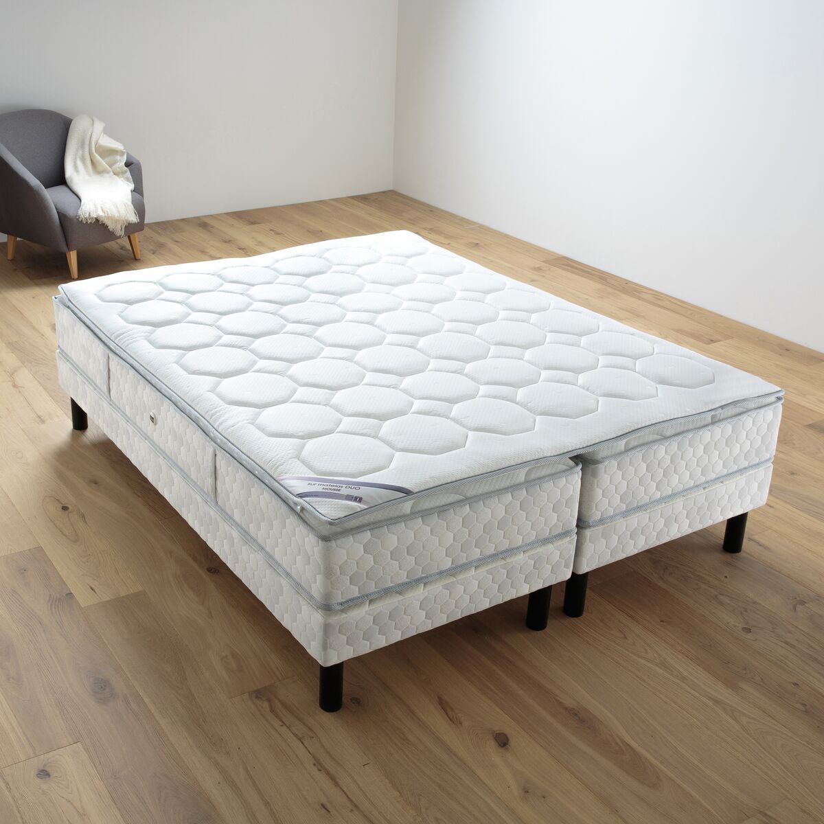 DUVIVIER Set ressorts ensachés surmatelas mousse