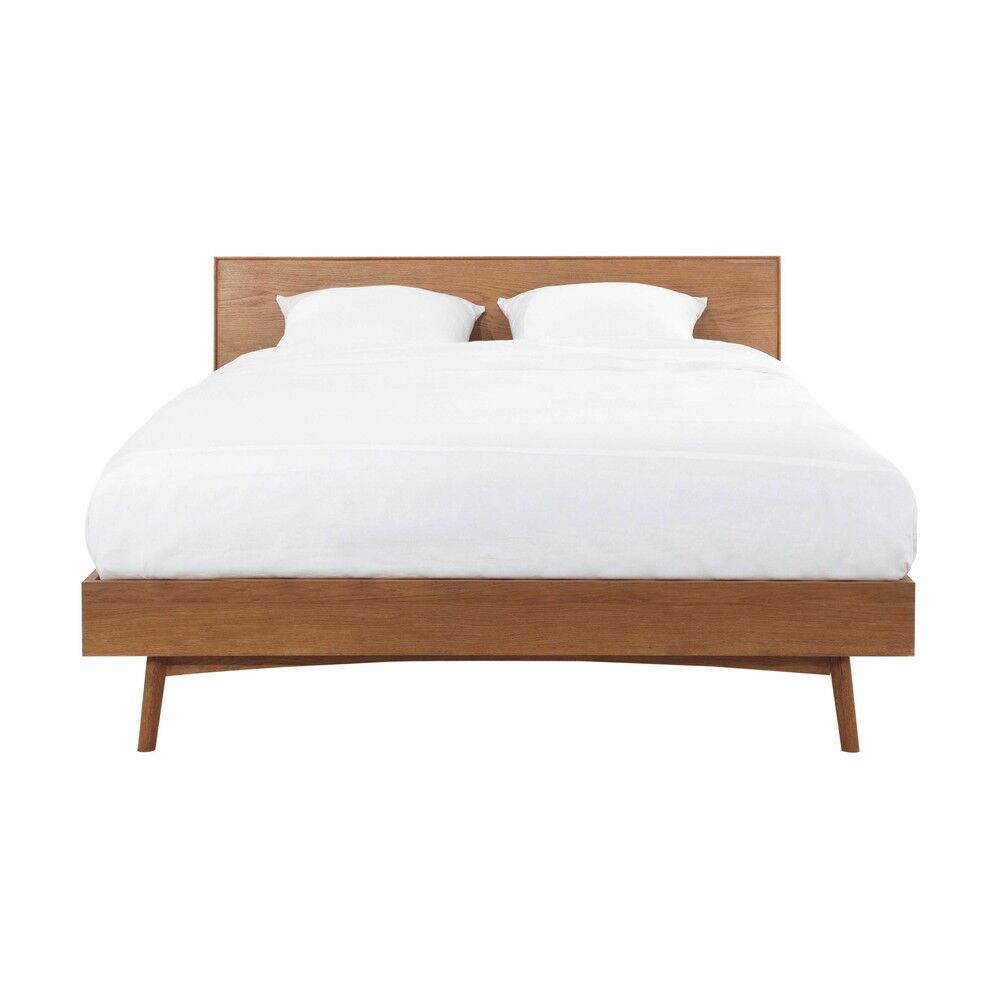 Maisons du Monde Eikenhouten vintage bed 180x200