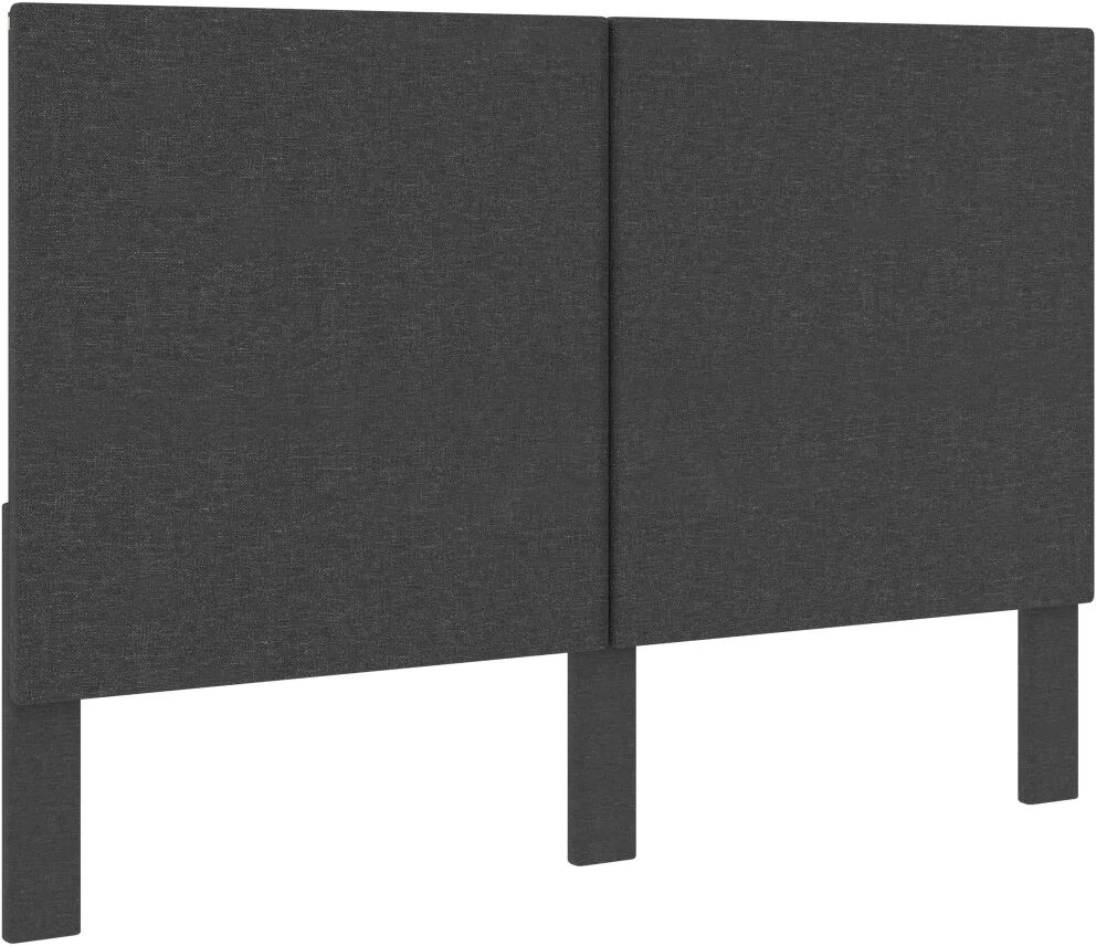 vidaXL Tête de lit Gris foncé Tissu 160x200 cm