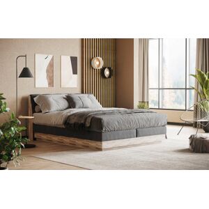 Home affaire Boxspringbett »Naome«, Boxspringbett, Inklusive Topper Black Größe