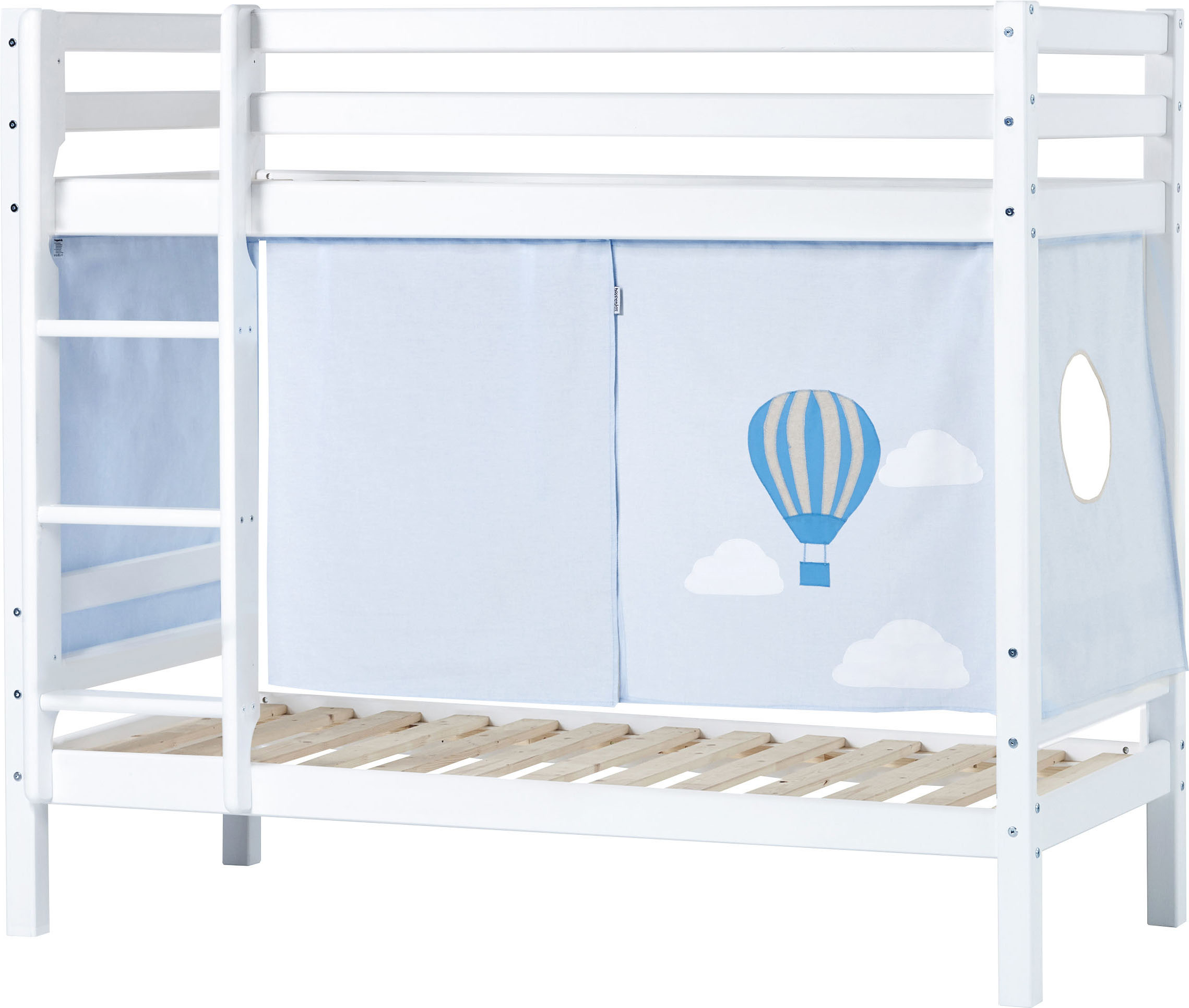 Hoppekids Etagenbett, Liegefläche 70x160 cm, mit Textilset und wahlweise mit... blau