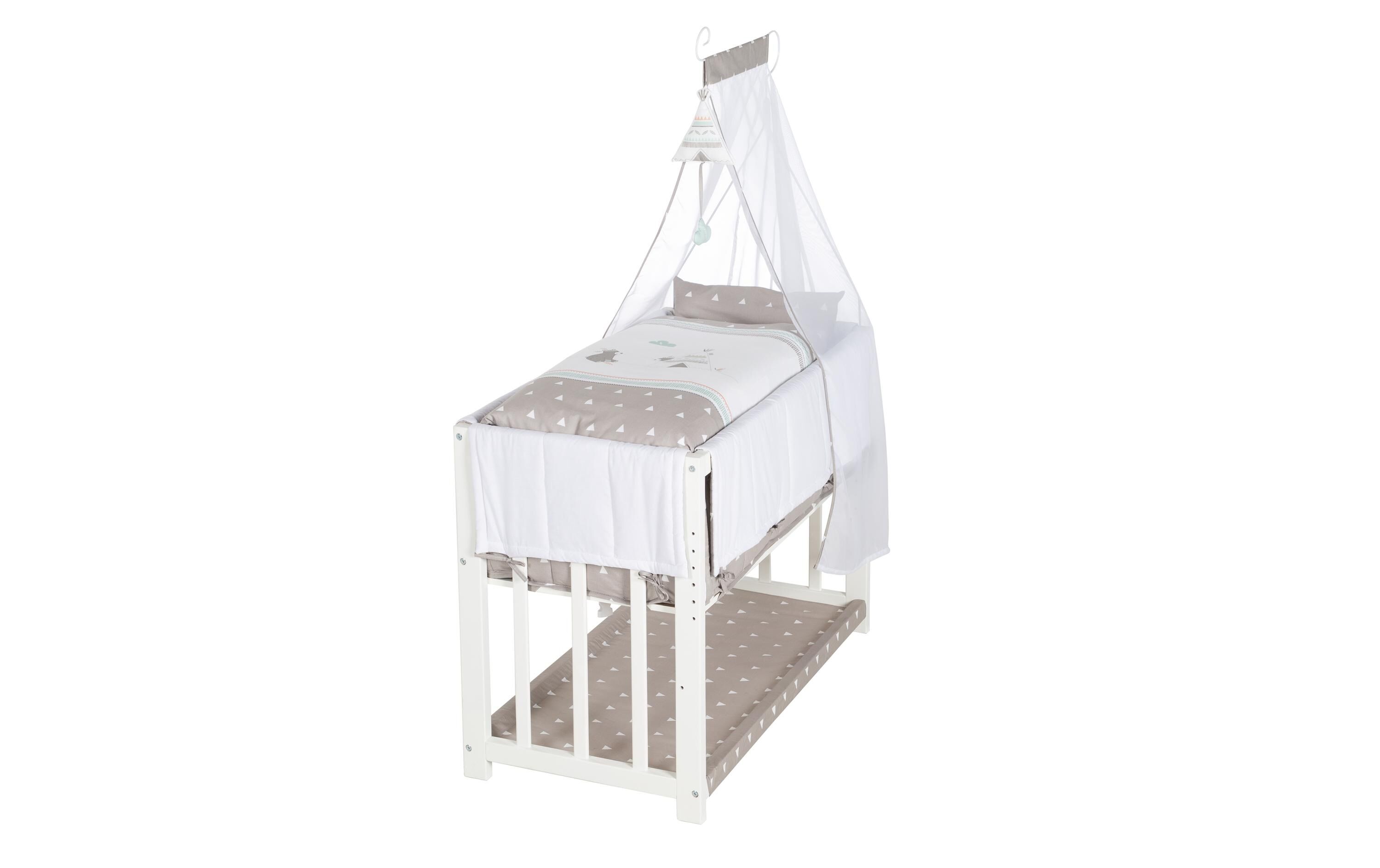 roba® Babybett »Sternenzauber 4 in 1« weiss