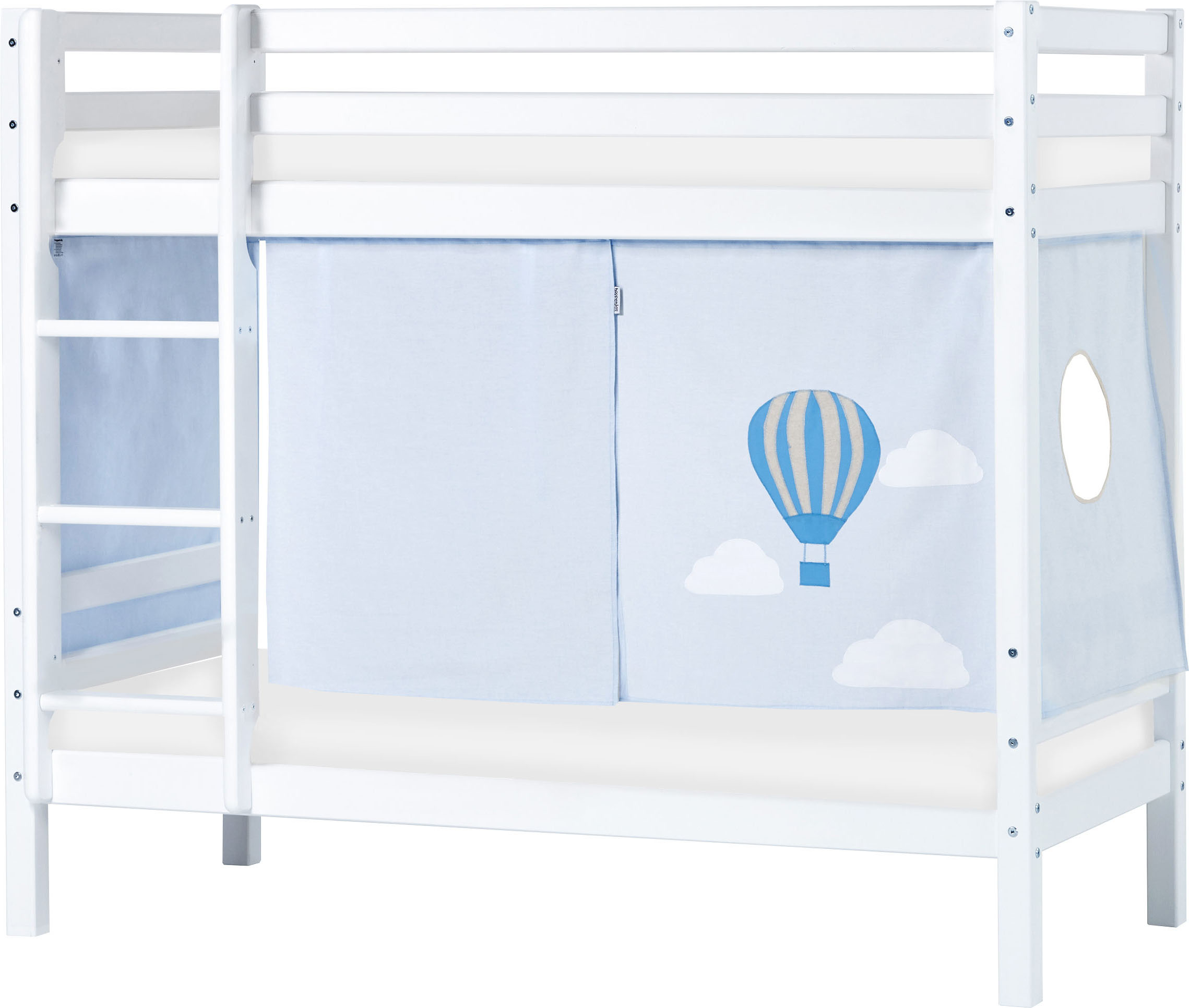 Hoppekids Etagenbett, Liegefläche 70x160 cm, mit Textilset und wahlweise mit... blau