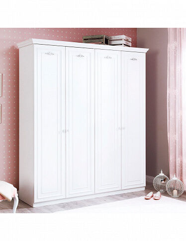 CILEK Kleiderschrank «Romantica», B 188 x H 214 x T 56 cm