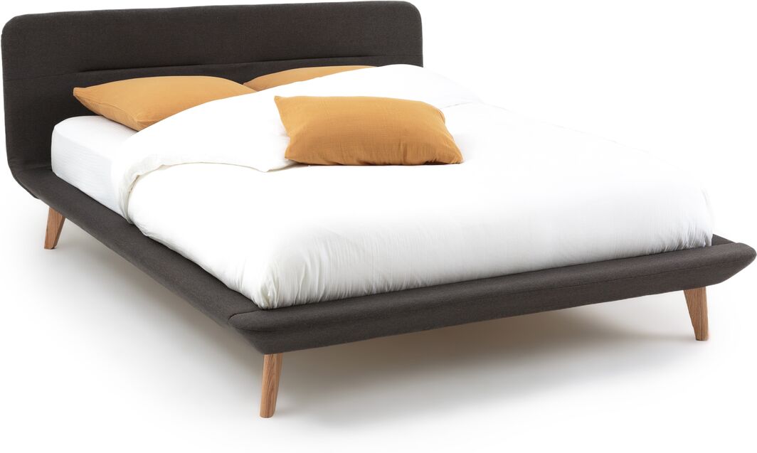 LA REDOUTE INTERIEURS Bett TIVARA mit Lattenrost GRAU