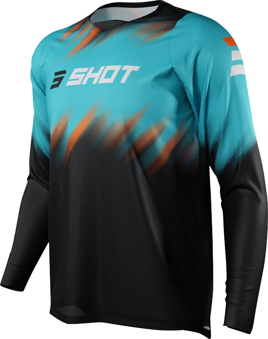 Shot Devo Versus Motocross Jersey S Schwarz Blau