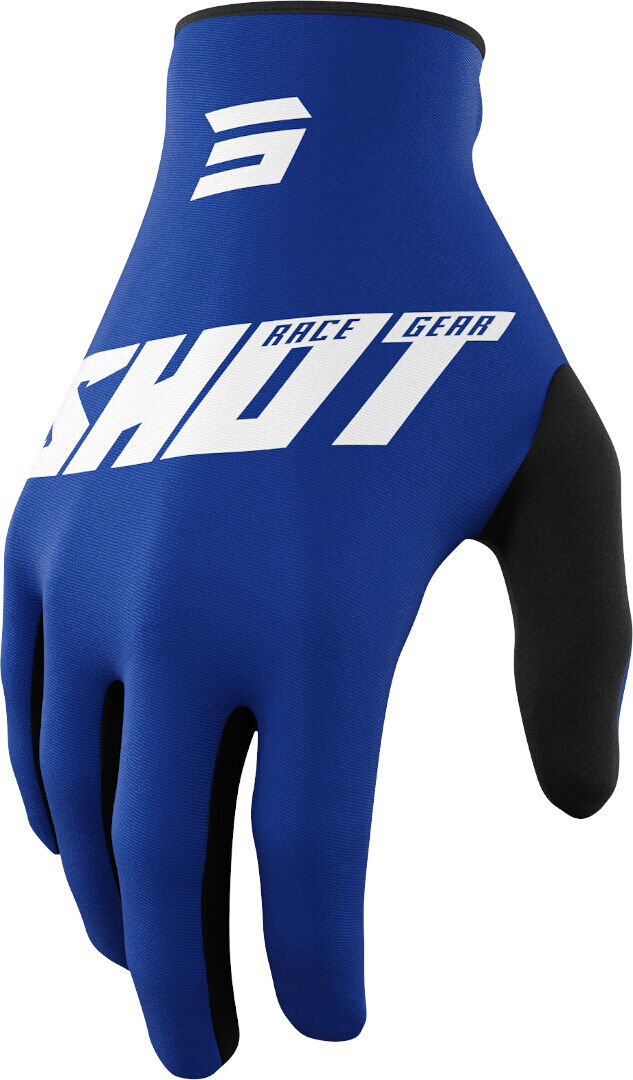 Shot Raw Burst Motocross Handschuhe 3XL Weiss Blau