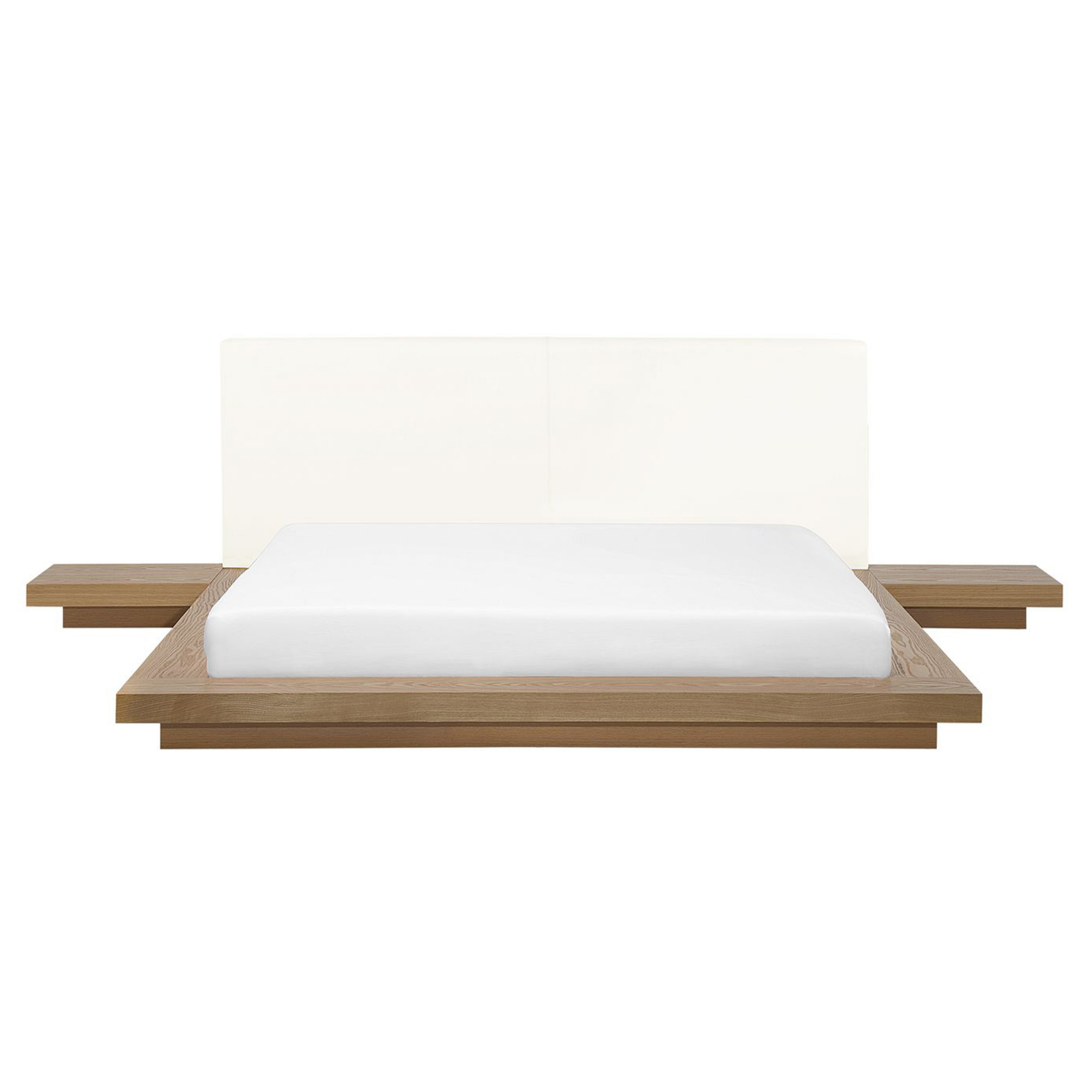 Beliani Vodní postel 160 x 200 cm světlé dřevo ZEN