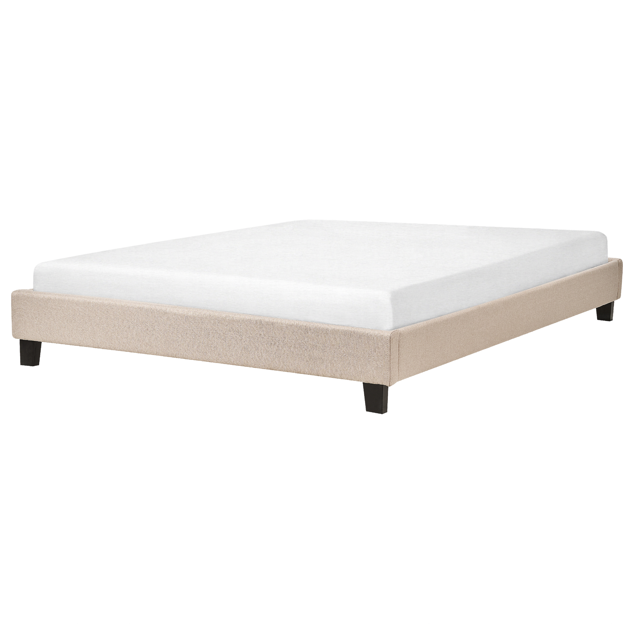 Beliani Béžová čalouněná postel 160x200 cm ROANNE