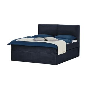 Boxi Boxspringbett 160 x 200 cm mit trendigem Keder Boxi Urban ¦ blau