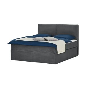 Boxi Boxspringbett 160 x 200 cm mit trendigem Keder Boxi Urban ¦ grau