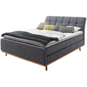 maison bleue Boxspringbett  Merla ¦ grau ¦ Maße (cm): B: 182 H: 115