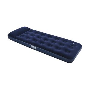 Bestway Single-Luftbett mit integrierter Fußpumpe, PVC, 185 x 76 x 28 cm, blau