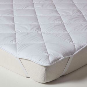 Premium Matratzen-Topper 120 x 190 cm aus dicht gefüllter Baumwolle - Weiß - Homescapes